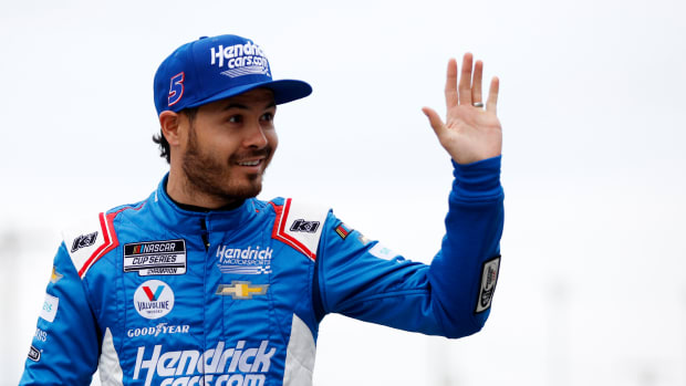 Kyle Larson may not be able to defend last year's championship any longer, but that doesn't mean he has stopped winning. (Photo by Chris Graythen/Getty Images)